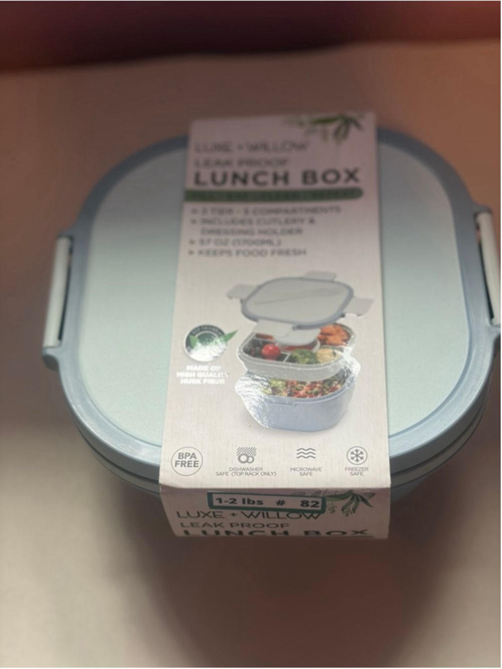 Luxe + Willow Blue Leak Proof Lunch Box Kit